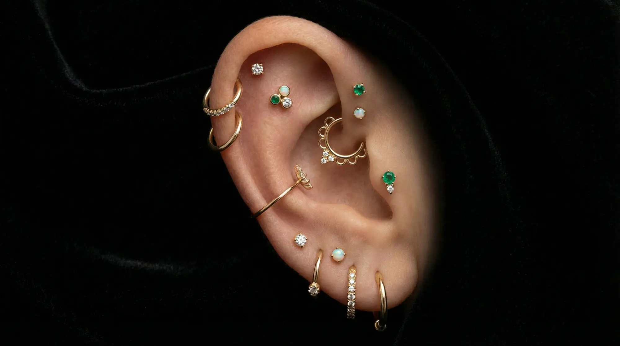 Cover image for "Daith, Rook, and Helix Piercings in Phoenix: Build Your Ear Stack"