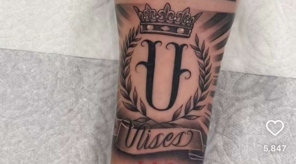 Lettering and Name Tattoo